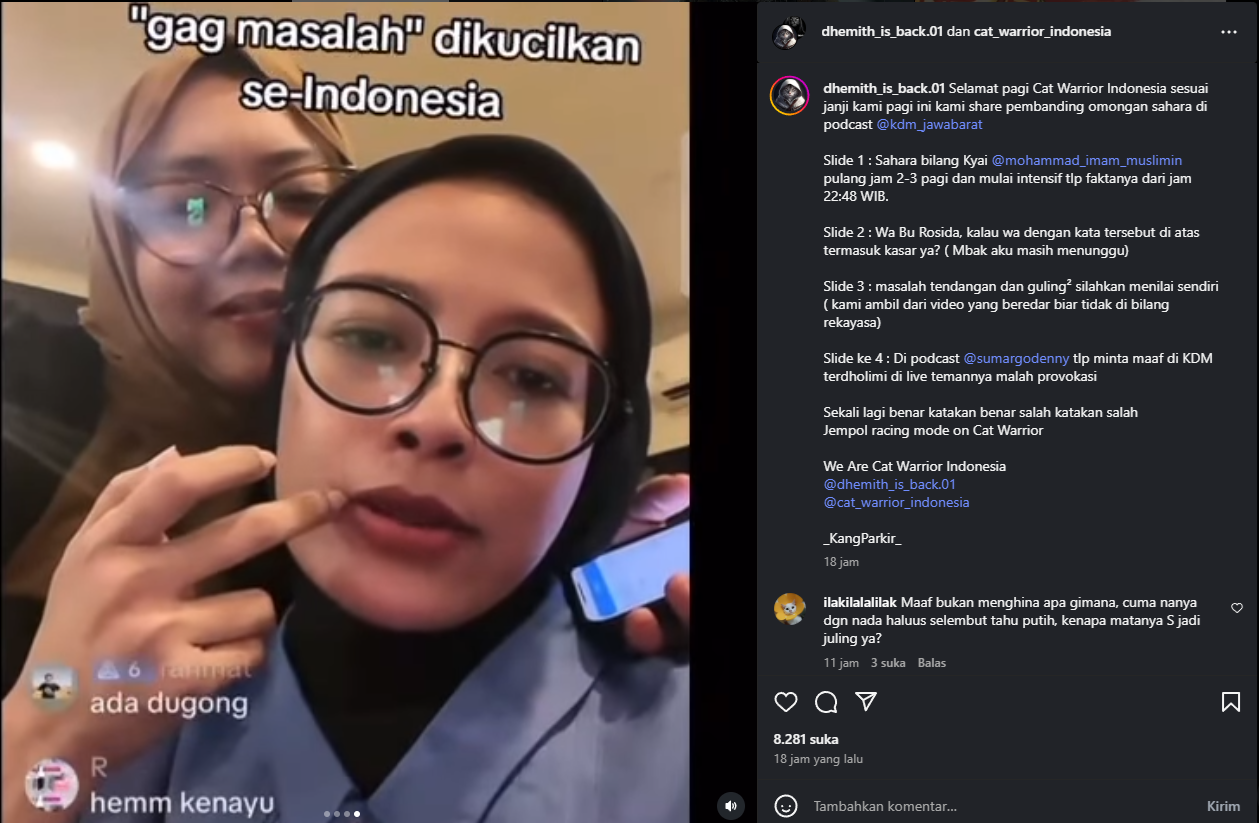 Sahara ngaku tak masalah dikucilkan masyarakat Indonesia.